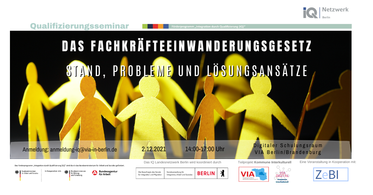 Qualifizierungsseminar Das Fachkräfteeinwanderungsgesetz – Stand, Probleme und Lösungsansätze